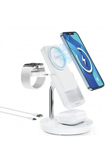 Forever Wireless Charger MACS-100 5in1 20W 3A 1 x USB-A White