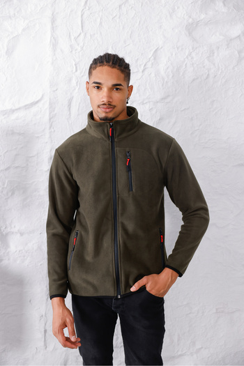 monox Men's Zippered Sports Fleece Jacket
