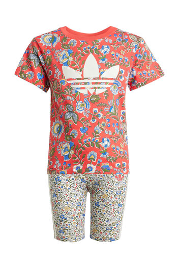 adidas Girls T-shirt and Shorts Set Multicolor ORIGINALS-JV7721 SELURE/MULTCO