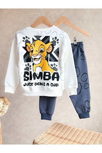 Pinkitokids Lion King Printed Sweatshirt and Sweatpants Set