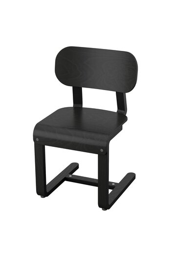 IKEA LYCKAN Chair, Black/Birch Veneer