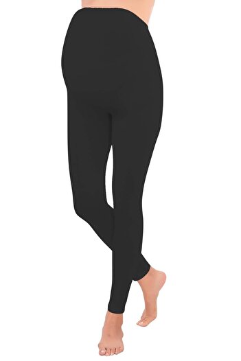 The LOG INVEST Black emay 1433 modal cotton maternity tights