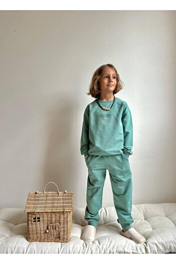 cgboutiquestylekids Water Green Injection Printed (Silicone Processing) 2 Thread Fabric Boys' Bottom and Top Set Super Quality