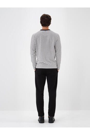 Xint Erkek Siyah Pamuk Dokulu Slim Fit Jogger Pantolon