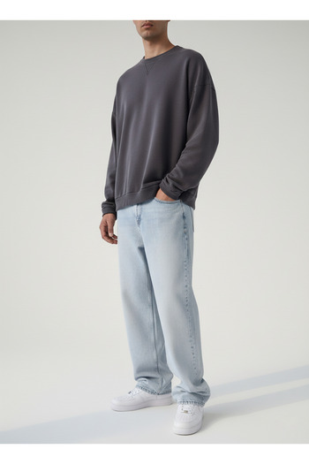 NO1 KONSEPT Ice Blue Washed Baggy Jeans