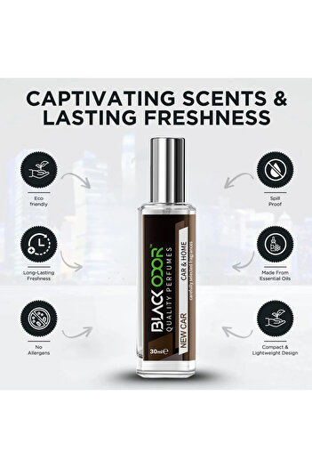 Black Odor Car & Home Perfume New Car 30ML Long Lasting Essential Oil Air Freshener BO-34