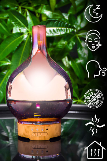 Other Air humidifier with RGB light and essential oil diffuser for aromatherapy.