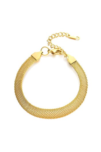 Inovius - Women's Bracelet, Golden Threads, 18K Gold Plated Steel - 87300-0