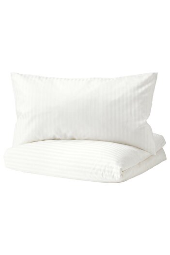 IKEA NATTJASMIN Duvet cover and pillowcase, white, 150 x 200/50 x 80 cm