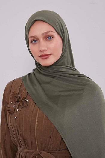 Levidor Green Modal Combed Cotton Shawl