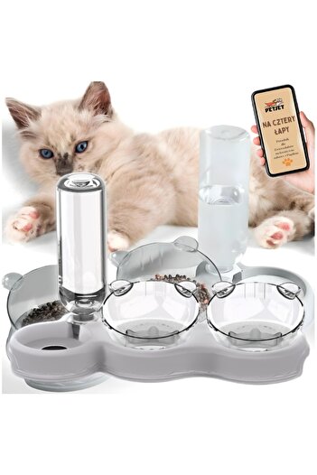 Other PetJet Triple Dog and Cat Feeder with Water Dispenser, Stand, and Water Fountain