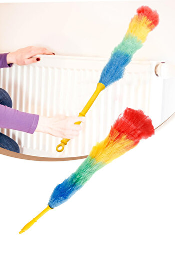 Ganjem Dust Removal Tassel Detailed Honeycomb Seat Chair Cleaning Brush Anti Static Lint Collector Apparatus