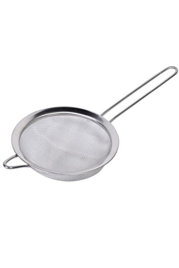 SHOPIENS Metal Strainer, Long Handle, 16 cm - MYONNA
