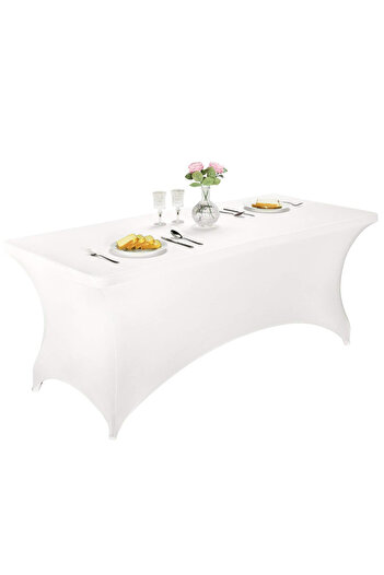 Other Catering tablecloth, white stretch tablecloth for communion banquets.