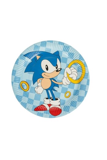 SHOPIENS Set 6 Bucati Farfurii Carton Petrecere Copii Sonic 23cm