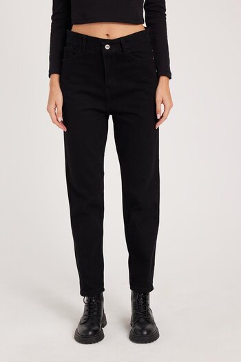 Tudors Women's Slim Fit Tight Cotton Skinny Black Jeans