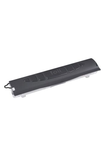 SHOPIENS Support for aluminum foil or food wrap Shopiens®, gray with transparent cover, 32.5 cm