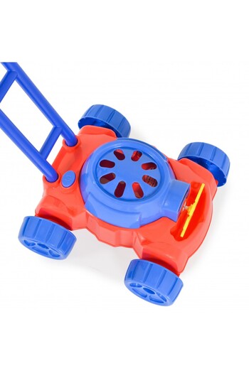 Moni Sir Bubble Blue Kids Lawn Mower with Soap Bubbles, Bubble Solution