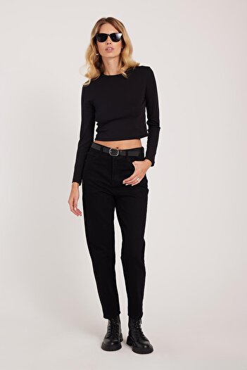Tudors Women's Slim Fit Tight Cotton Skinny Black Jeans