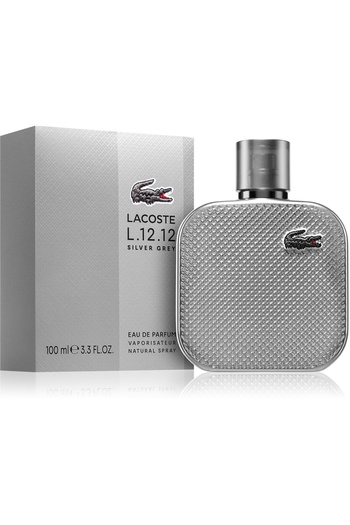 Lacoste , L.12.12 Silver Grey, Eau De Parfum, For Men, 100 ml