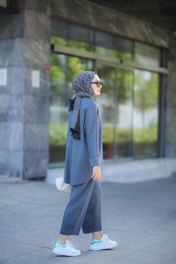 NS Moda Tesettür Zeyna Kadın Antrasit Model-524