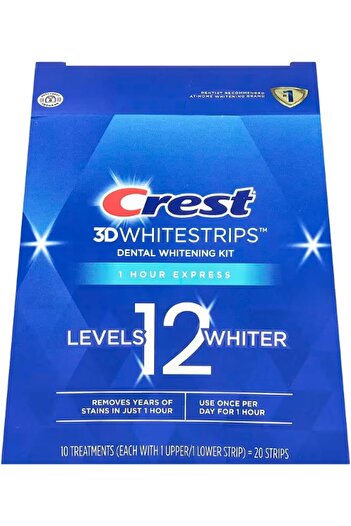 CREST Crest 3D White Whitestrips 1-Hour White, 10 Strips