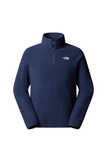 THE NORTH FACE M Glacıer Fleece 1/4 Zip Jacket Men's Sweatshirt Nf0A8D0Q8K21 Navy Blue-M