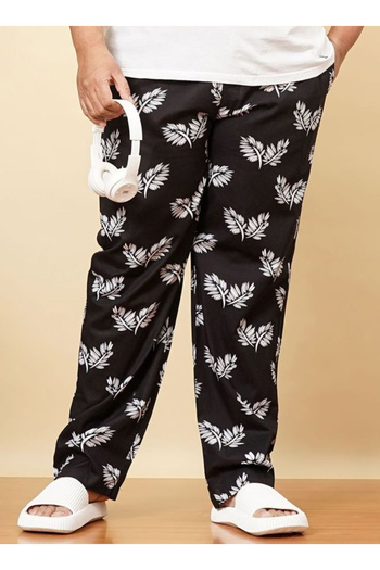 HardSoda By Styli Plus Men Regular Fit Floral Print Lounge Pants