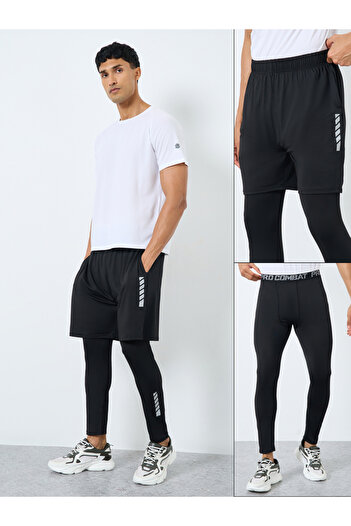 Styli Men Running 2in1 Shorts and Cycling Set