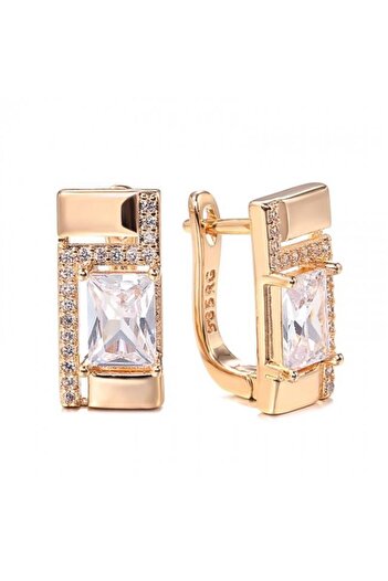 OEM Rose-gold 14K Crystal Earrings - Crystal Cleo