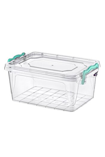 SHOPIENS Plastic Storage Box with Lid Shopiens, Transparent, 3L, 26x17x11 cm