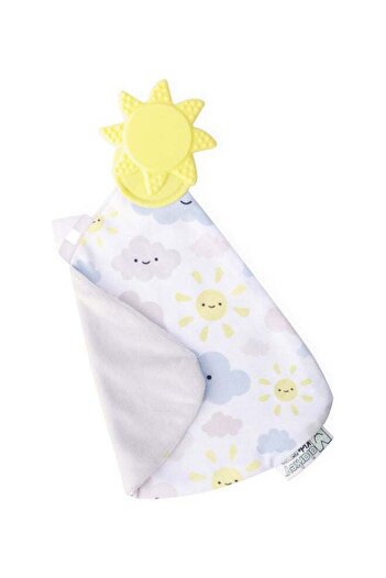 Malarkey Kids Teething Blanket for Babies | Soft Silicone Teether | Cactus Design | BPA-Free & Safe