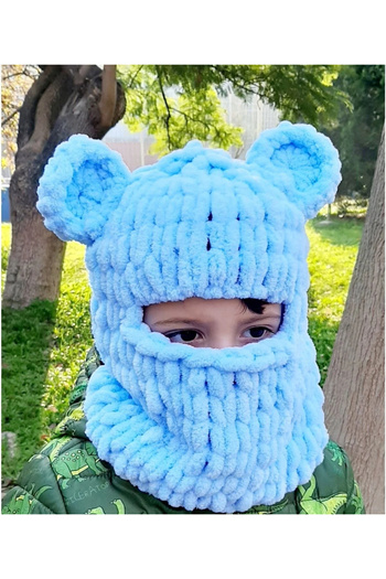 AidaAstrid Snow Mask Hat Puffy Beanie Ski&Snowboard Balaclava