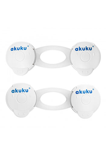 Akuku Set of 2 multifunctional safety locks Safety lock white