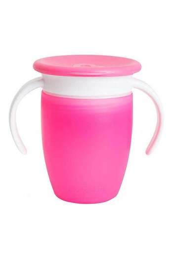 Munchkin Miracle Trainer Cup With Lid Pack of 1 7oz/207ml Pink