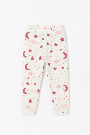 hepbaby Patterned Long Sleeve Children's Pajama Set 100% Cotton – Ages 3-6