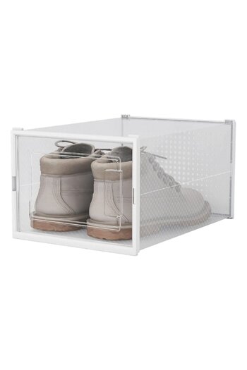 SHOPIENS Shoe Storage Box Shopiens® Transparent Plastic with Window, 35x25x19.2 cm