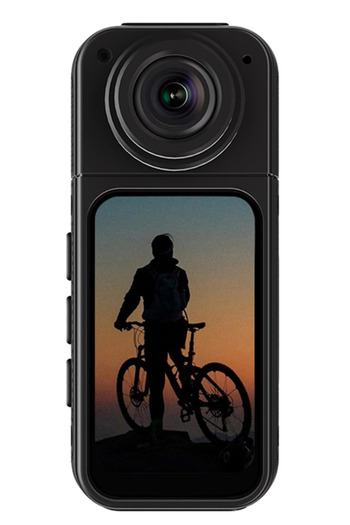 Generic Mini Rotate Body Camera – 1.47" HD Screen, 2.7K Thumb Camera with 180° Rotating Lens, Magnetic Mount