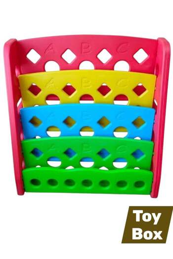 Home Canvas Kids Book Rack Storage Bookshelf Plastic Large Size