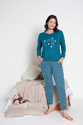 GUAVA+ Women's Thermal Long Sleeve Pajama Set