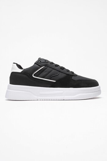 CCWAY AYAKKABI Lace-Up Men's Sports Shoes Black White