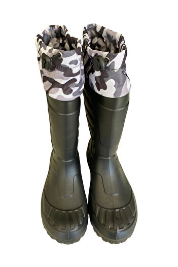 SERABİEN Cold-Hot Insulated Shock-Absorbing Non-Slip Sole Eva Rubber Boots Black
