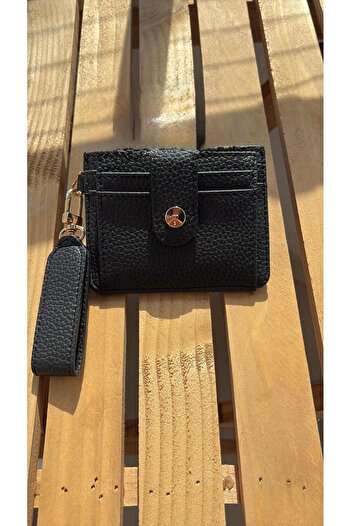 Z&M COLLECTION BAG SHOPPİNG Women's Wallet with Snap Closure and Keychain and Card Holder Detail
