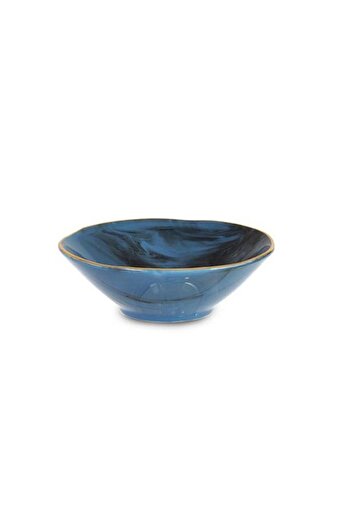 İpek MAVİ MERMER DESEN TEKLİ ÇORBA KASE 14CM