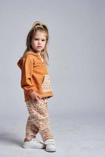 MiaBaby Ethnic Pattern Kangaroo Pocket 2-Piece Set