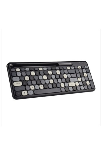 Bibilel Wireless multimedia keyboard and mouse kit, 2.4 GHz, 1600 DPI, 3 buttons and scroll, Black