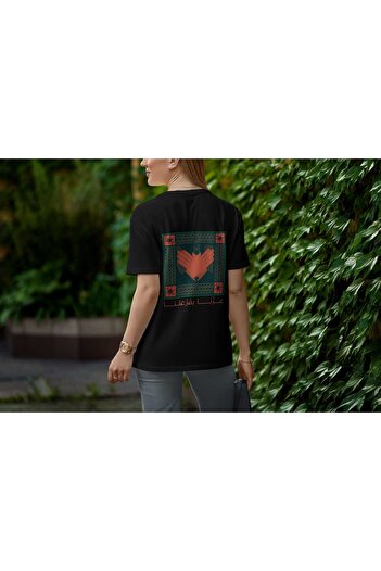 Generic StylX Women Cotton Printed T-Shirt – National Day 95 Edition D03, Round Neck, Short Sleeve - Small