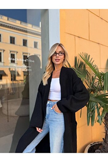 Pulli Collection Knitwear Pocketed Maxi Length Cardigan