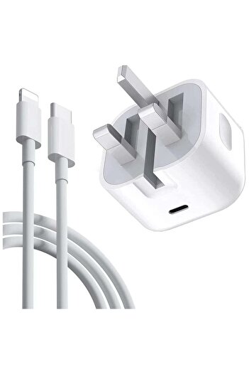 Primo Plus Fast iPhone Charger 20W | USB C Wall Charger with 1m USB-C to Lightning Cable