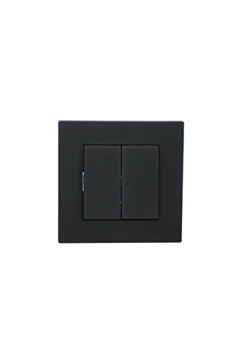 The LOG INVEST Mutlusan Rita-2220 402 0284 Black with Bag - Commutator - 2-Way Switch Socket with Screw - Framed